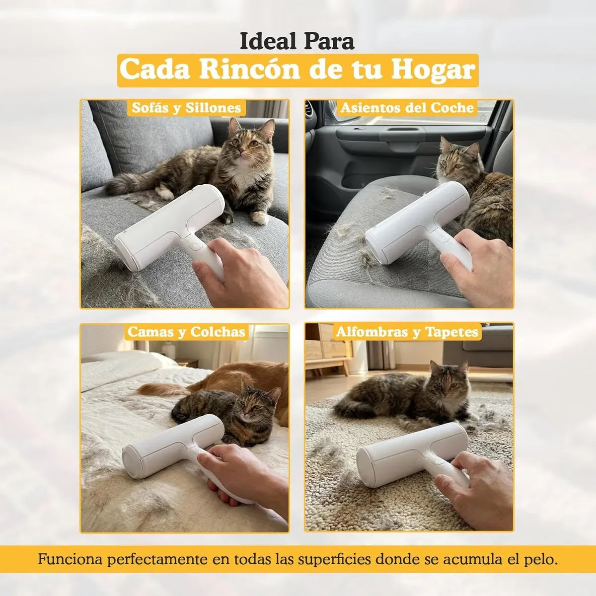 Clan Paws® HairFree - Rodillo Quitapelos Reutilizable